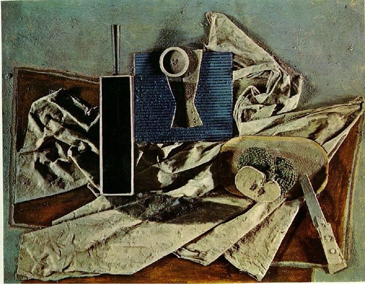 Pablo Picasso Painting Untitled Dishware And Cutlery Surrealism - Click Image to Close